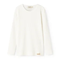Plain Tee LS, T-shirt - Gentle White