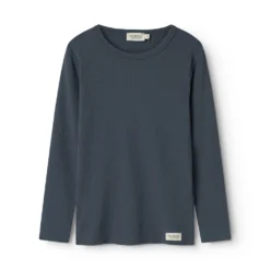 Plain Tee LS, T-shirt - Blue