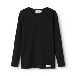 Plain Tee LS, T-shirt - Black