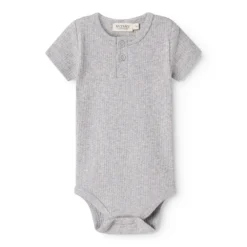 Body SS, Bodystocking - Light Grey Melange