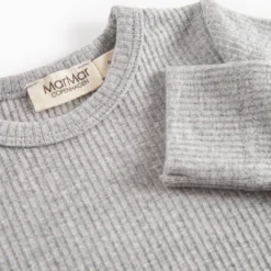 Plain Body LS, Bodystocking - Light Grey Melange -marmar copenhagen shop 100 002 22 0621 3