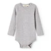 Plain Body LS, Bodystocking - Light Grey Melange