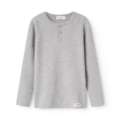 Tee LS, T-shirt - Light Grey Melange