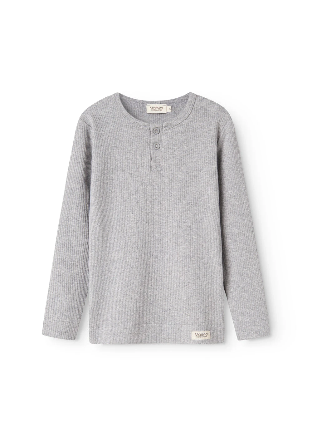 Tee LS, T-shirt - Light Grey Melange 3 Tee LS, T-shirt - Light Grey Melange