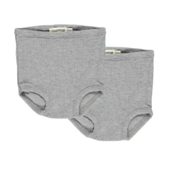 Baby Underpants 2-pack, Underwear - Grey Melange
