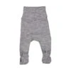 Pixa, Wool Rib Pants - Grey Melange