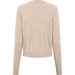 Tepi W, Kashmir Cardigan - Sand Mel. -marmar copenhagen shop 101 571 51 0170 2