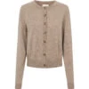 Tepi W, Kashmir Cardigan - Linseed Mel.