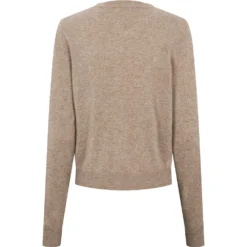 Tepi W, Kashmir Cardigan - Linseed Mel. -marmar copenhagen shop 101 571 51 6583 2