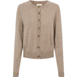 Tepi W, Kashmir Cardigan - Linseed Mel.