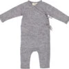 Turtleneck, Wool Pointelle Jumpsuit - Grey Melange -marmar copenhagen shop 101 661 02 0602