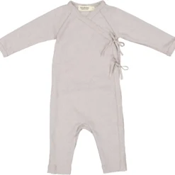 Turtleneck, Wool Pointelle Jumpsuit - Soft Dove