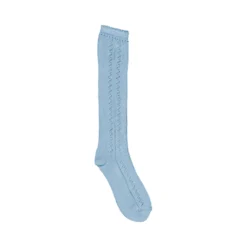 Knee Socks Pointelle, Socks - Sky Blue -marmar copenhagen shop 101 700 12 0468 2