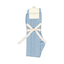 Knee Socks Pointelle, Socks - Sky Blue -marmar copenhagen shop 101 700 12 0468