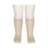 Knee Socks Pointelle, Socks - Warm Pearl