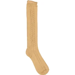 Knee Socks Pointelle, Socks - Cumin -marmar copenhagen shop 101 700 12 6579 3