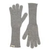 Aske Long W, Cashmere Gloves - Grey Melange