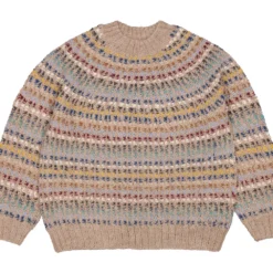 Tyama, Hand-knitted Blouse - Multicolour