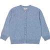 Tepi Baby, Kashmir Cardigan - Monsoon Blue Mel.