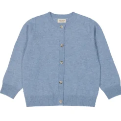 Tepi Baby, Kashmir Cardigan - Monsoon Blue Mel.