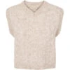 Taj W, Knitted Vest - Cashew Melange