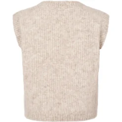 Taj W, Knitted Vest - Cashew Melange -marmar copenhagen shop 244 558 51 0178 2