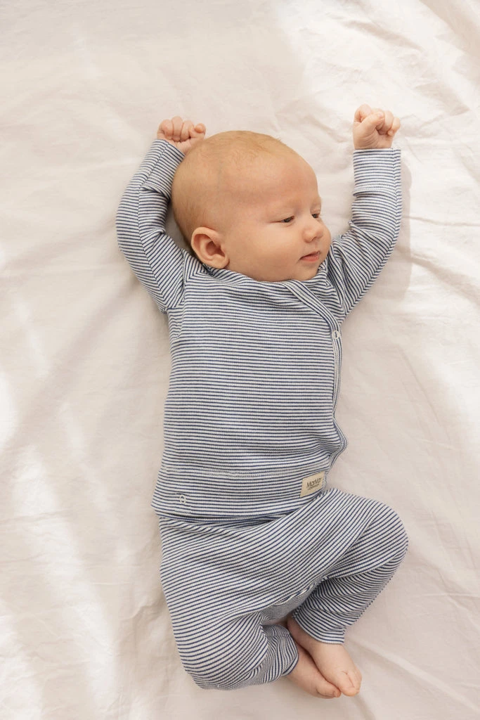 Tuti Wrap LS, Blouse - Blue Stripe 4 Tuti Wrap LS, Blouse - Blue Stripe - Image 2