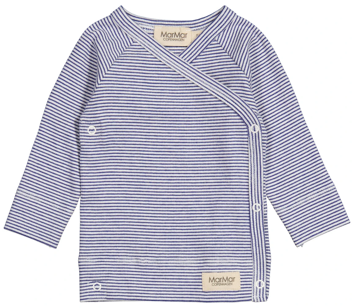 Tuti Wrap LS, Blouse - Blue Stripe 3 Tuti Wrap LS, Blouse - Blue Stripe