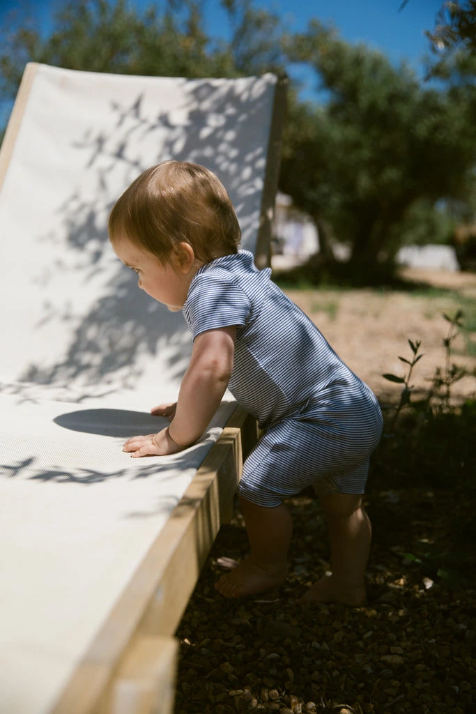 Roxi Summer Romper - Blue Stripe 4 Roxi Summer Romper - Blue Stripe - Image 2