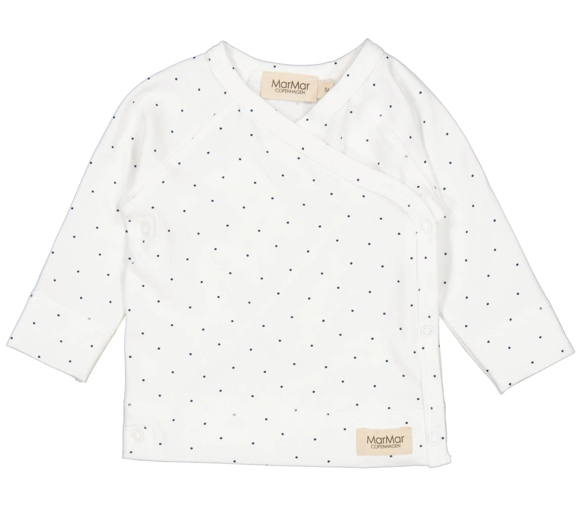 Tuti Wrap LS, Blouse - Blue Dot 3 Tuti Wrap LS, Blouse - Blue Dot