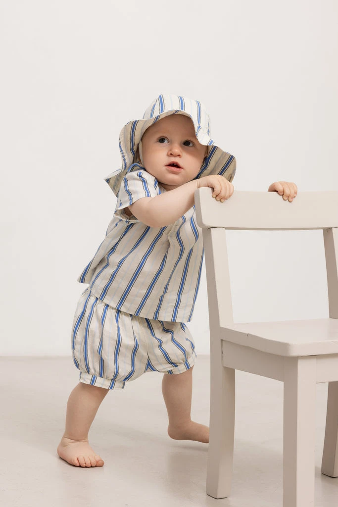 Tero, T-shirt - Chambray Stripe 5 Tero, T-shirt - Chambray Stripe - Image 3