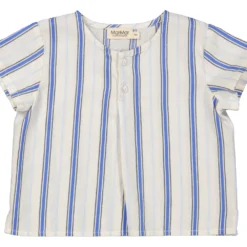 Tero, T-shirt - Chambray Stripe