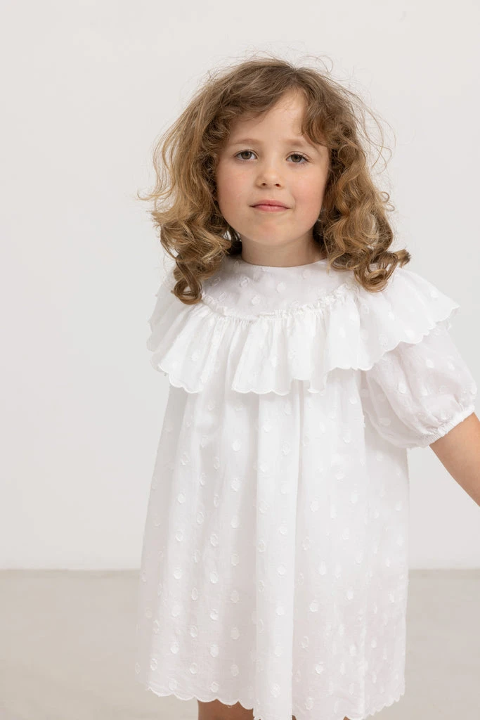 Delsa, Dress - Gentle White 5 Delsa, Dress - Gentle White - Image 3