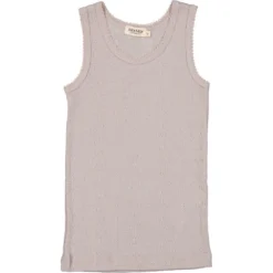 Tavi, Wool Pointelle Undershirt - Soft Dove