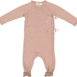 Rubetta, Wool Pointelle Jumpsuit - Burnt Rose