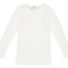 Tamra, Wool Pointelle T-shirt - Natural