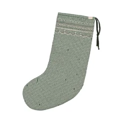 Christmas Stocking - Green Check