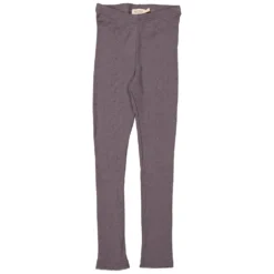 Play Wool Pointelle Leggings - Plum