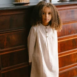 Pajama Dress, Nightgown - Deep Lake Check -marmar copenhagen shop MarMar AW24 Image 31