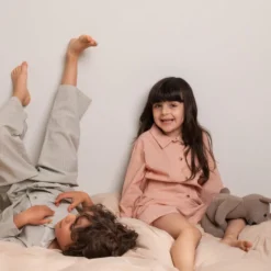 Pajama Set, Pajama Set - Blue Stone Stripe -marmar copenhagen shop MarMar SS24 Kids STL 84 JPG