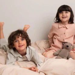 Pajama Set, Pajama Set - Blue Stone Stripe -marmar copenhagen shop MarMar SS24 Kids STL 85 JPG