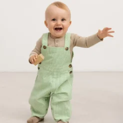 Ruben, Bib Pants - Cale Green Stripe -marmar copenhagen shop MarMar SS25 STL 58 JPG