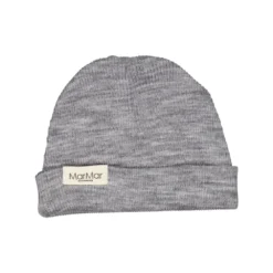 Aiko, Wool Rib Hat - Gray Melange