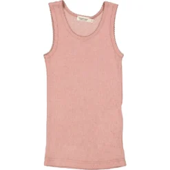 Tavi, Wool Pointelle Undershirt - Burnt Rose