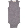 Bini, Wool Rib Bodystocking - Grey Melange