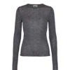 Tanne W, Blouse - Mid Gray Melange