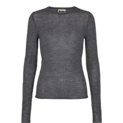 Tanne W, Blouse - Mid Gray Melange