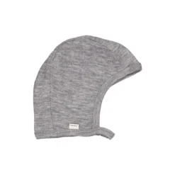 Hoody, Wool Rib Hat - Gray Melange