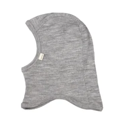 Balaclava, Wool Rib Balaclava - Grey Melange