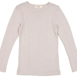 Tamra, Wool Pointelle T-shirt - Soft Dove